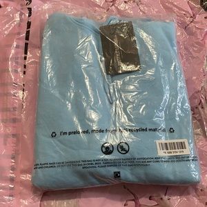 PrettyLittleThing Oversized Hoodie in Light Blue